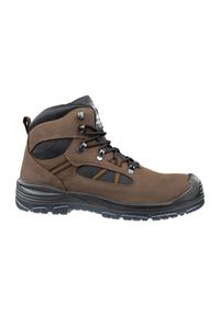 Buty Albatros Timber Mid M MLI-S36B9 ciemno brązowy brązowe. Kolor: brązowy. Materiał: skóra, materiał