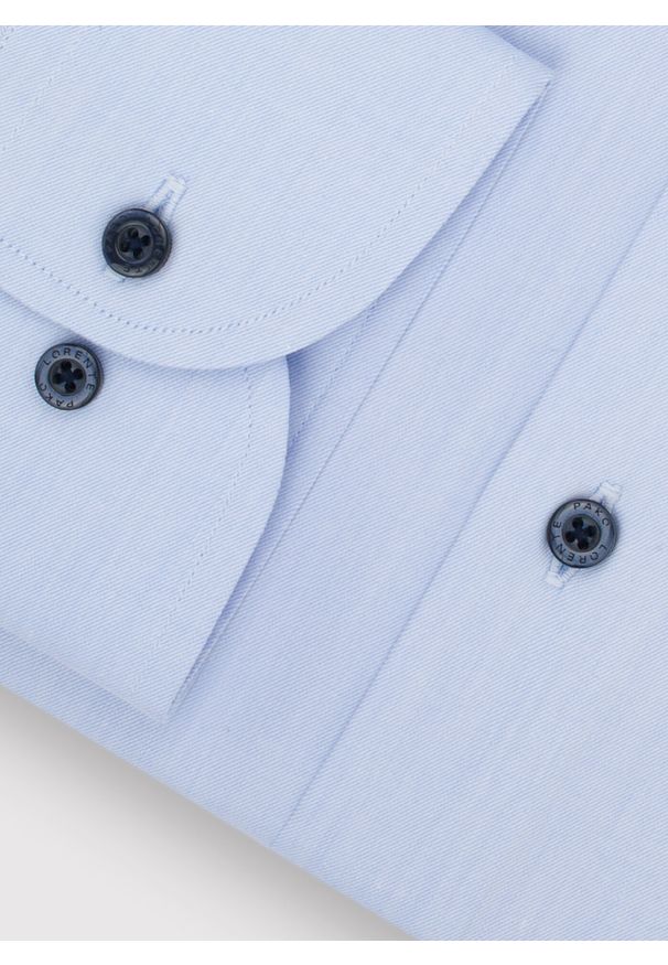 Pako Lorente - PAKO LORENTE – Gładka bawełniana koszula męska długi rękaw. Okazja: na spotkanie biznesowe. Materiał: bawełna. Długość rękawa: długi rękaw. Długość: długie. Wzór: gładki. Styl: biznesowy