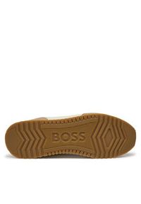 BOSS - Boss Sneakersy Kai Runn Flsd 50529702 10232547 Brązowy. Kolor: brązowy. Materiał: skóra #5