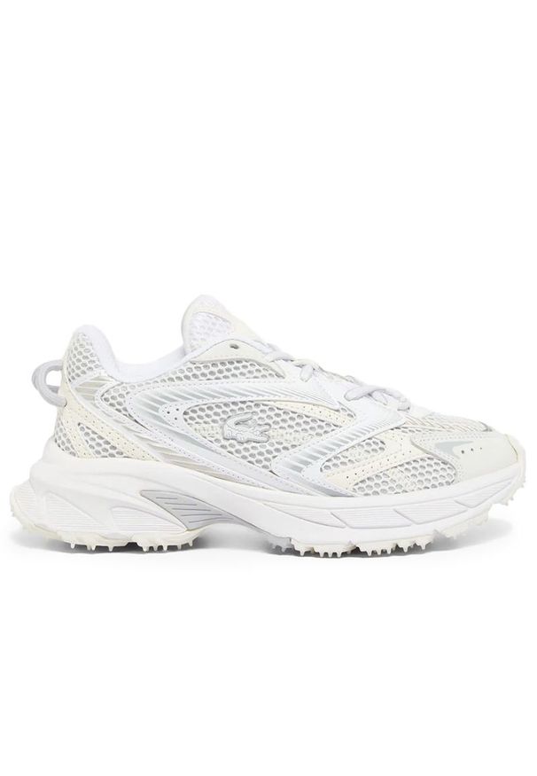 Buty damskie Lacoste L003 Neo Shot 749SFA0007-65T - białe. Kolor: biały. Materiał: poliester, guma, tkanina, materiał, skóra, syntetyk. Szerokość cholewki: normalna