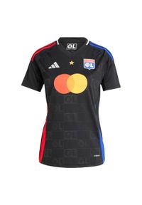 Adidas - Koszulka Olympique Lyonnais 24/25 Away. Kolor: czarny. Sport: piłka nożna