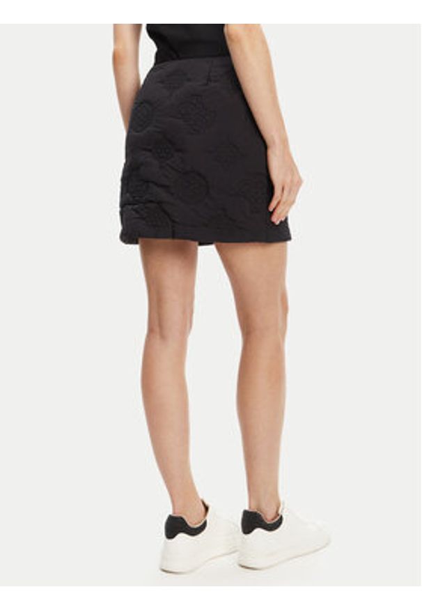 Guess Spódnica mini V5YD02 WHEB2 Czarny Regular Fit. Kolor: czarny. Materiał: syntetyk