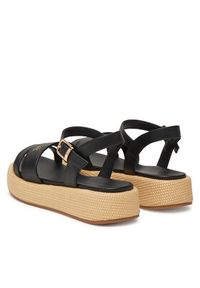 TOMMY HILFIGER - Tommy Hilfiger Espadryle T3A2-33793-0326 S Czarny. Kolor: czarny. Materiał: skóra #5