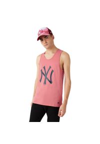 Tank top New Era MLB New York Yankees logo. Kolor: różowy, wielokolorowy, biały