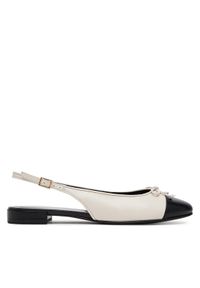 Tory Burch Baleriny 166592 Beżowy. Kolor: beżowy. Materiał: skóra #1