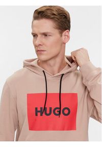 Hugo Bluza Duratschi223 50473168 Beżowy Regular Fit. Kolor: beżowy. Materiał: bawełna #4