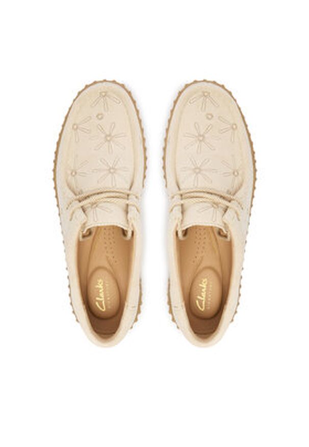 Clarks Półbuty Torhill Bee 26186297 Écru. Materiał: skóra