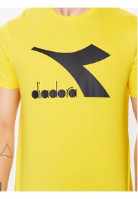 Diadora T-Shirt Ss Core 102.179759 Żółty Regular Fit. Kolor: żółty. Materiał: bawełna #5