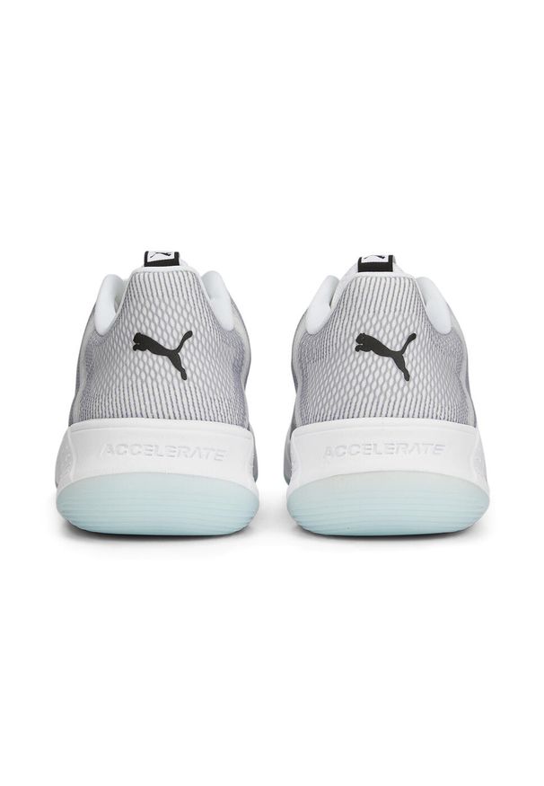 Obuwie do piłki ręcznej Mężczyzna Puma Accelerate Turbo Nitro II biały. Kolor: wielokolorowy, biały, czarny. Materiał: tkanina, materiał, syntetyk. Sport: piłka ręczna