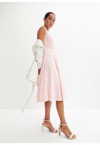 bonprix - Sukienka z koronką. Kolor: różowy. Materiał: koronka. Wzór: koronka #1