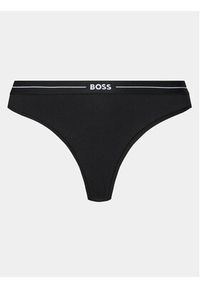 BOSS - Boss Komplet 3 par stringów 50510030 Czarny. Kolor: czarny. Materiał: bawełna #5