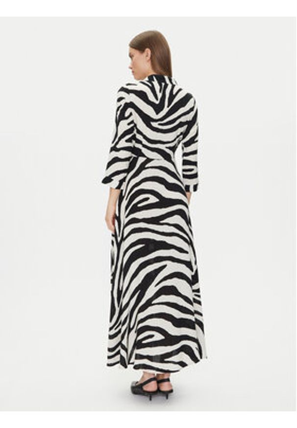 YAS Sukienka koszulowa Savanna 26022663 Beżowy Loose Fit. Kolor: beżowy. Materiał: wiskoza. Typ sukienki: koszulowe