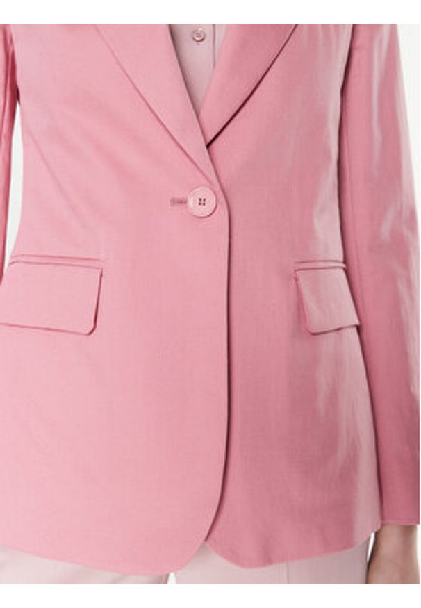 Weekend Max Mara Marynarka Gelosia 23504102 Różowy Regular Fit. Kolor: różowy. Materiał: bawełna
