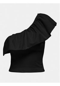 only - ONLY Bluzka Soffy 15320339 Czarny Regular Fit. Kolor: czarny. Materiał: bawełna #3