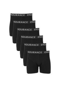 ENDURANCE - Bokserki Endurance Burke (x6). Kolor: czarny. Sport: fitness #1