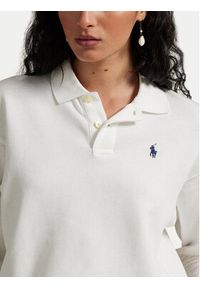 Polo Ralph Lauren Bluza 211965097002 Biały Relaxed Fit. Typ kołnierza: polo. Kolor: biały. Materiał: bawełna #5