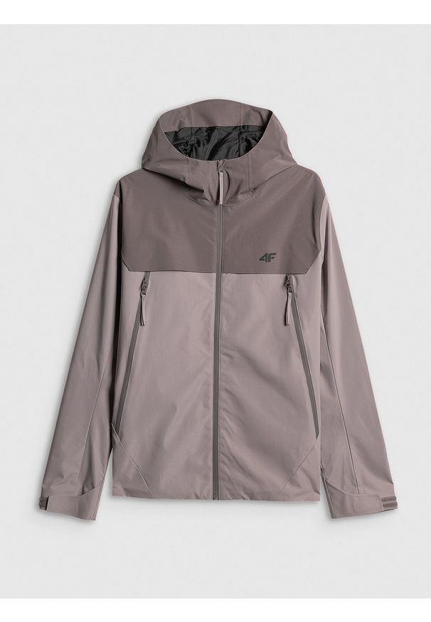 4f - 4F Kurtka przejściowa membrana 5000 męska - szara S. Okazja: na spacer, na co dzień, do pracy. Kolor: szary. Materiał: materiał. Styl: casual