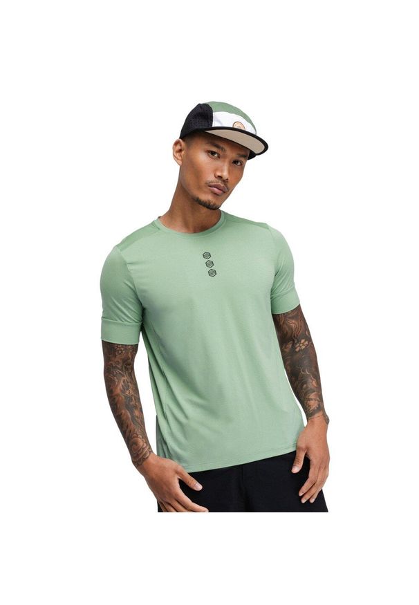 SIROKO - Koszulka rowerowa gravel męska Poplar. Kolor: zielony. Sport: kolarstwo