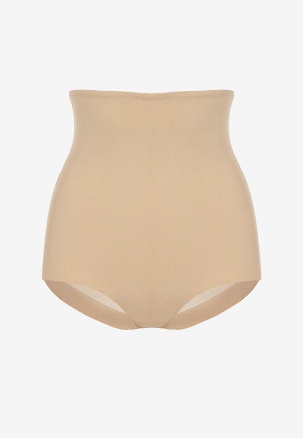 Renee - Beżowe Modelujące Majtki High Waist Liradeva. Stan: podwyższony. Kolor: beżowy