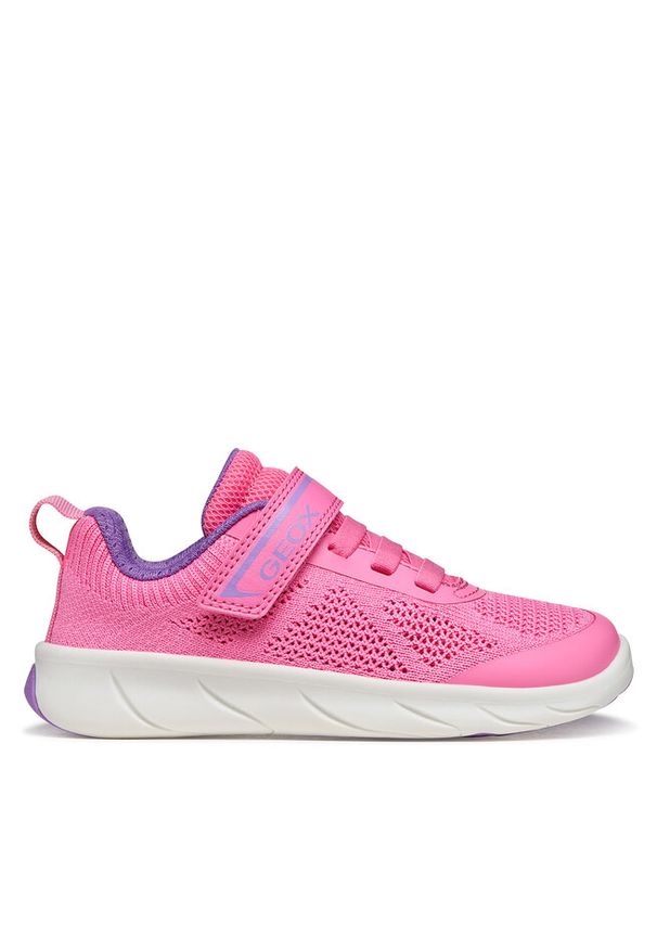 Sneakersy Geox. Kolor: różowy. Sport: bieganie