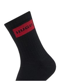 Hugo - HUGO Skarpety długie 50531515 Czarny. Kolor: czarny. Materiał: bawełna #4