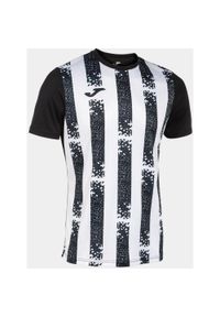 Koszulka Sportowa Joma Flag II Czarna i Biała XL - Oddychająca i Wygodna. Kolor: wielokolorowy, biały, czarny. Materiał: mesh. Sport: piłka nożna