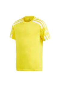 Adidas - Koszulka piłkarska dla dzieci adidas Squadra 21 JSY Y Jr. Kolor: biały, wielokolorowy, żółty. Sport: piłka nożna #1