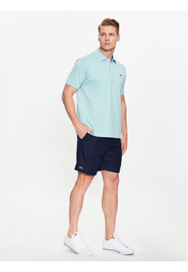 Lacoste Szorty tenisowe GH353T Granatowy Regular Fit. Kolor: niebieski. Materiał: syntetyk