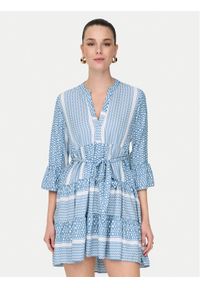 only - ONLY Sukienka letnia Athena 15219486 Niebieski Regular Fit. Kolor: niebieski. Materiał: syntetyk. Sezon: lato