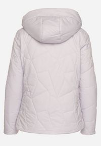 Born2be - Jasnofioletowa Pikowana Kurtka Przejściowa z Odpinanym Kapturem Ninorwena. Okazja: na co dzień. Kolor: fioletowy. Styl: klasyczny, casual, elegancki #6