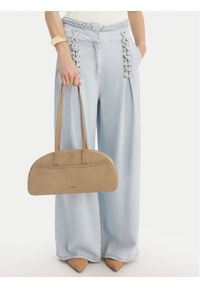 Gino Rossi - GINO ROSSI Torebka EO-LA224-19327-2 Beżowy. Kolor: beżowy. Materiał: zamszowe, skórzane #1