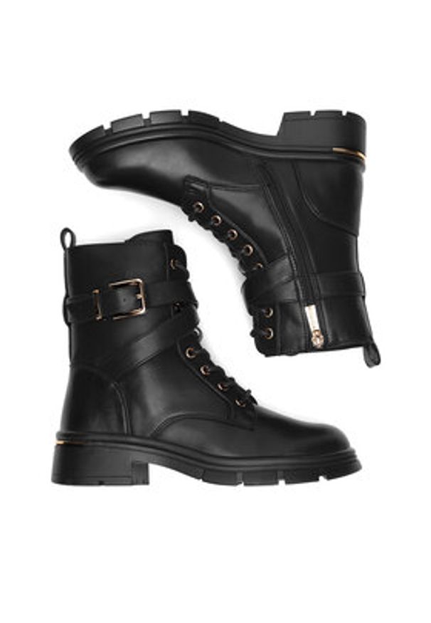 Jenny Fairy Trzewiki HY60187-1 Czarny. Kolor: czarny. Materiał: skóra