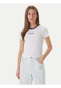 Guess Jeans T-Shirt W6GPA9 KF641 Biały Slim Fit. Kolor: biały #1