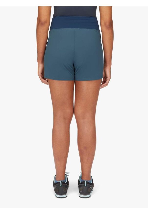 Spodenki turystyczne damskie Rab Momentum Shorts. Kolor: niebieski