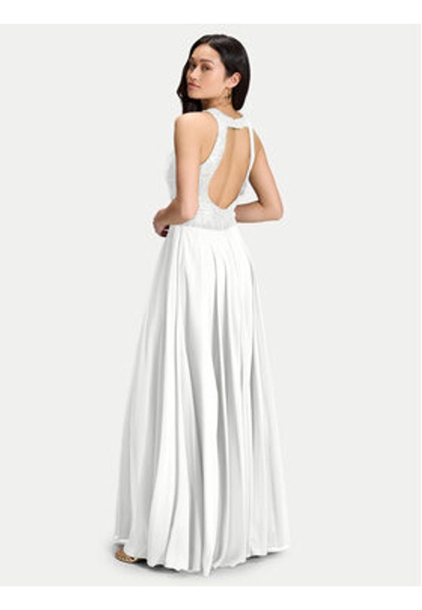 Hey Kyla Sukienka wieczorowa 5AI053HK Biały Regular Fit. Kolor: biały. Materiał: syntetyk. Styl: wizytowy