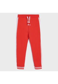 Sinsay - Spodnie dresowe - Czerwony. Kolor: czerwony #1