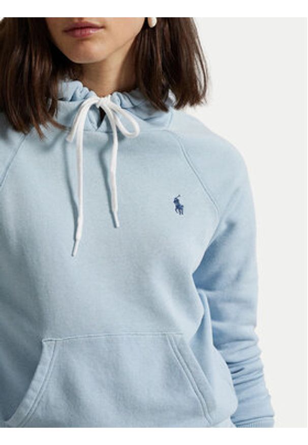Polo Ralph Lauren Bluza 211935583013 Błękitny Regular Fit. Typ kołnierza: polo. Kolor: niebieski. Materiał: bawełna