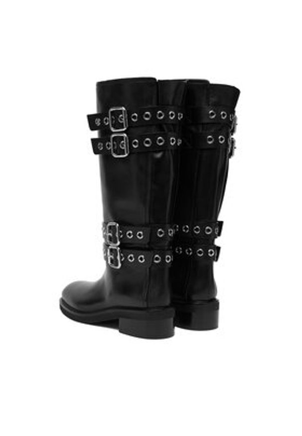 LE SILLA - Le Silla Kozaki 1848C040MGPPCHI Czarny. Kolor: czarny. Materiał: skóra