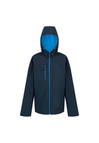 Regatta - Kurtka Softshellowa Męska 2 Warstwy. Kolor: niebieski, wielokolorowy, pomarańczowy. Sport: turystyka piesza #1