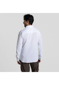 CRAGHOPPERS - Koszula podróżnicza męska Craghoppers Moro Long Sleeved Shirt. Kolor: biały. Wzór: moro