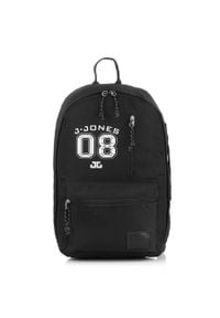JENNIFER JONES - Plecak młodzieżowy na laptopa czarny Jennifer Jones 4090-1. Kolor: czarny. Materiał: materiał. Styl: młodzieżowy