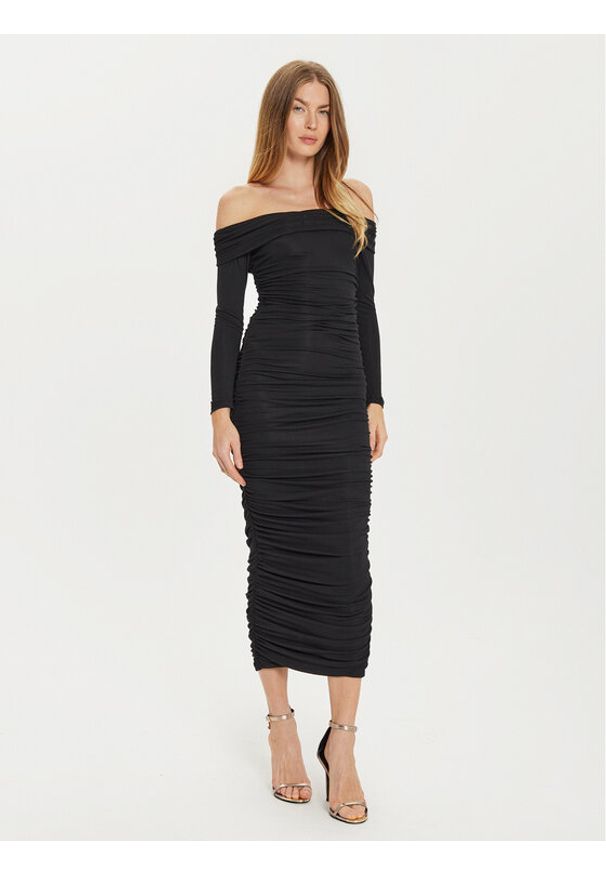 BARDOT Sukienka koktajlowa Arike 59445DB Czarny Slim Fit. Kolor: czarny. Materiał: wiskoza, syntetyk. Styl: wizytowy