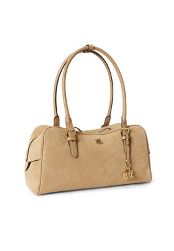 Lauren Ralph Lauren - LAUREN RALPH LAUREN Torebka 431P15643001 Beżowy. Kolor: beżowy. Materiał: skórzane
