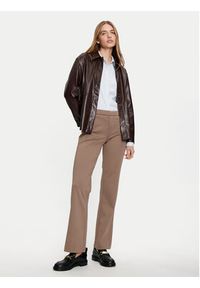 Fransa Spodnie materiałowe 20613528 Brązowy Regular Fit. Kolor: brązowy. Materiał: syntetyk #2