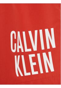 Calvin Klein Swimwear Szorty kąpielowe Intense Power KV0KV00006 Czerwony Regular Fit. Kolor: czerwony. Materiał: syntetyk