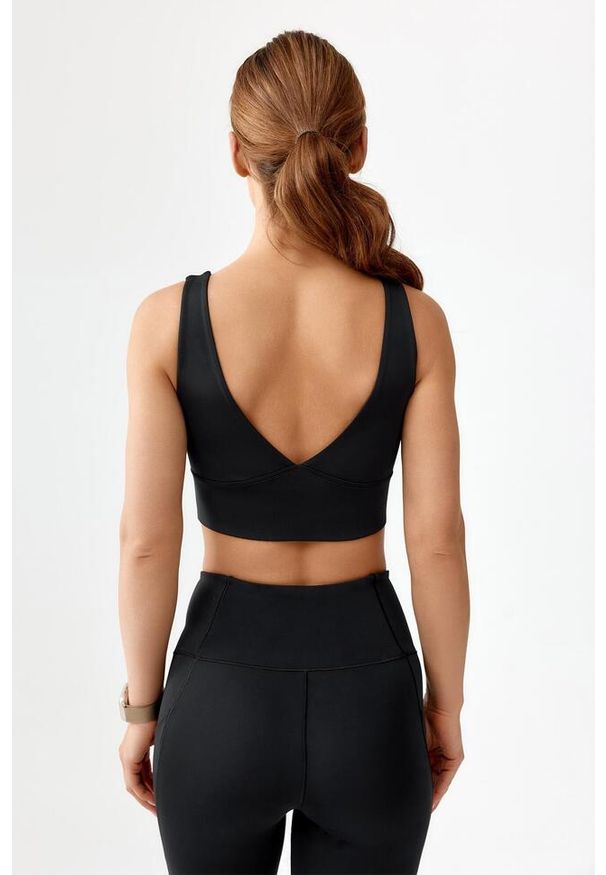 ROUGH RADICAL - Stanik top sportowy treningowy szybkoschnący Rough Radical Sports Bra Hamptons. Kolor: czarny. Sport: fitness