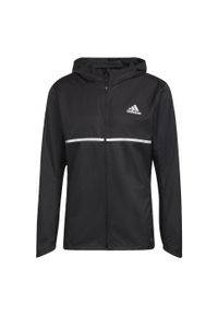 Adidas - Kurtka adidas Own The Run. Kolor: wielokolorowy, czarny, szary. Sport: bieganie