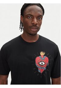 Just Cavalli T-Shirt 78OAHE07 Czarny Regular Fit. Kolor: czarny. Materiał: bawełna #5