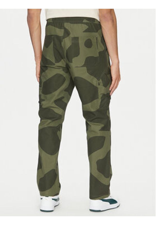 Nike Spodnie materiałowe FZ2060 Khaki Regular Fit. Kolor: brązowy. Materiał: bawełna