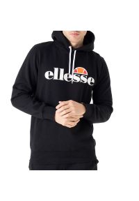 Bluza Ellesse SL Gottero SHC07407011 - czarna. Okazja: na co dzień. Typ kołnierza: kaptur. Kolor: czarny. Materiał: bawełna, poliester. Styl: casual, klasyczny, sportowy #1